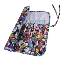 haozaikeji 22 Slots Art Paint Brush Holder Canvas Roll Paint Brush Bag Watercolor Oil Carrier Draw Pen Pouch Case Large Capacity Brush Organizers Art Supplies for Artist Students