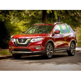 Rvinyl Pillar Post Pre Cut Window Trim Kits in Gloss Black Compatible with Nissan Rogue 2014-2020 - Adhesive Backs