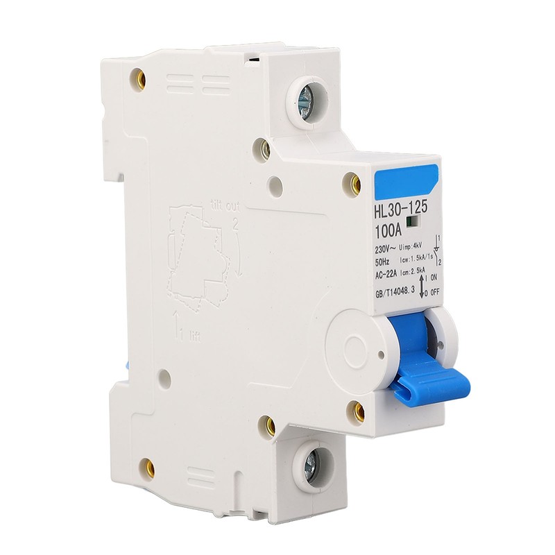 12 Pcs Isolating Switch 1P 100A Small Air Switch Shunt