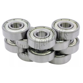 VXB 10 Unflanged Slot Car Axle Shielded Bearing 3/32"x3/16" inch Bearings 1