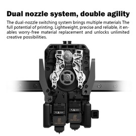 RugooSpink 2PK 0.6MM Hotend for Bambu Lab H2D Combo Hardened Extruder Hotend Hot End with Hardened Steel Nozzle Print Head Silicone Sleeve Hotend Replacement for Bambu Lab H2D/A1/A1 Mini Accessories