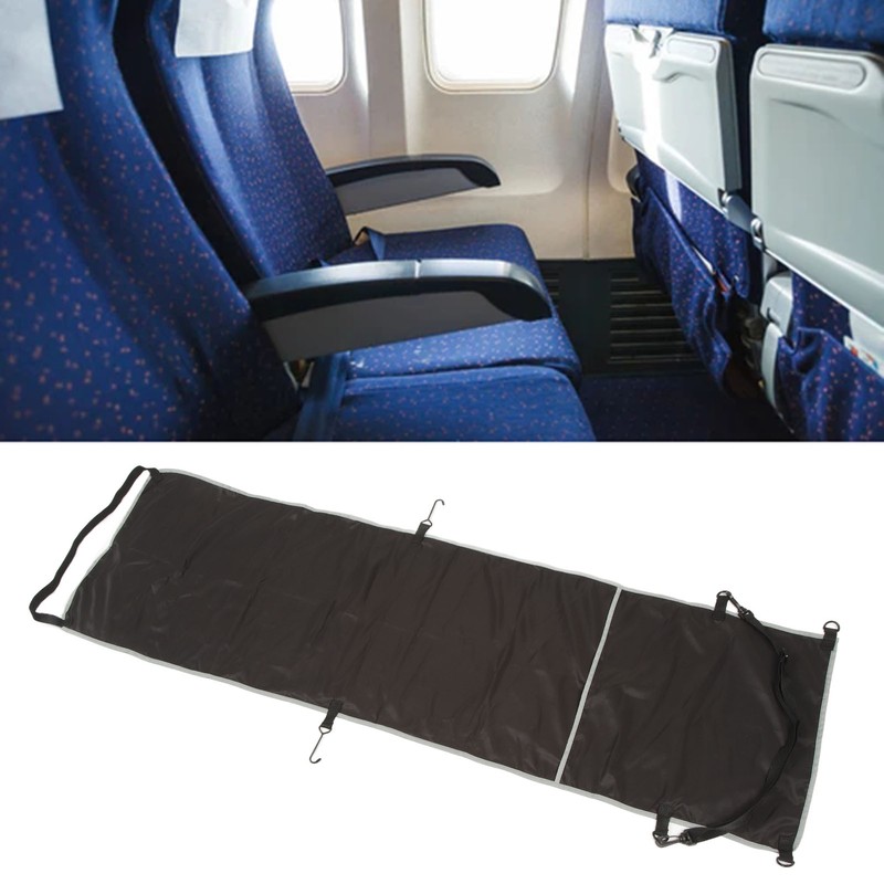 Airplane Footrest Hammock Cover Ergonomic Improve Blood Circulation Adjustable Footrest