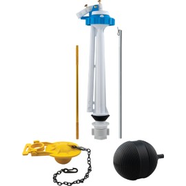 Master Plumber 211FK, Toilet Tank Repair Kit 10", Coast Type Fill Valve/Tube/Float/Rod/Flapper