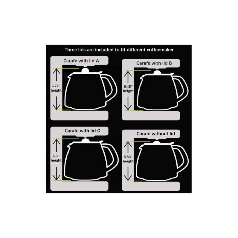 12-CUP jarra de caf de repuesto compatible con Mr. Coffee,