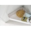 Yamazaki 4264 Magnetic Bathroom Corner Toy Rack, White, Approx. 13.0