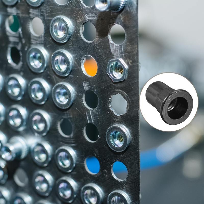 METALLIXITY Rivet Nuts (M8) Pack of 50 Carbon Steel Half