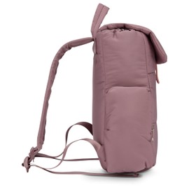 BEARPAW Women’s Backpack - Puffy Quilted Top Open Backpack for Women, Laptop Bag for Work & Travel | Fits Most 15" Laptops, Mauve