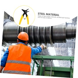 Gatuida 1Pc Household Repairing Plier Internal Retainer Ring Circlip Tool Lightweight Durable with Non Slip Grip for Spring Installation and Removal Yellow