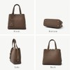 VITAFELICE vinb-l16045 Women's Genuine Cowhide Leather 2-Way Square Handbag, gray