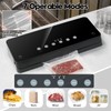 Food Sealer Vacuum With 6-in-1 Function,Removable Base& 30 Bags& 1