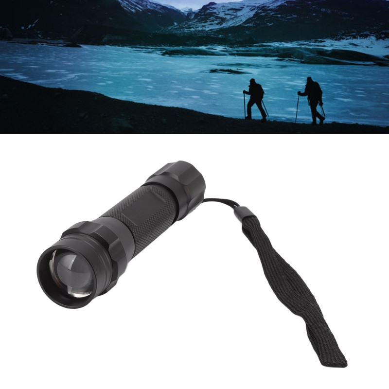LED Blue LED Flashlight Zoomable Aluminium Alloy Blood Tracker Hunting