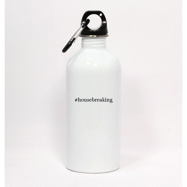Los Drinkware Hermanos #Housebreaking - Hashtag White Water Bottle with