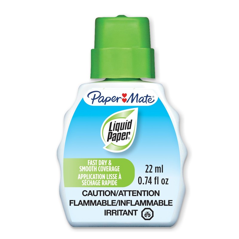 Paper Mate® Liquid Paper® Correction Fluid, Fast Dry & Smooth