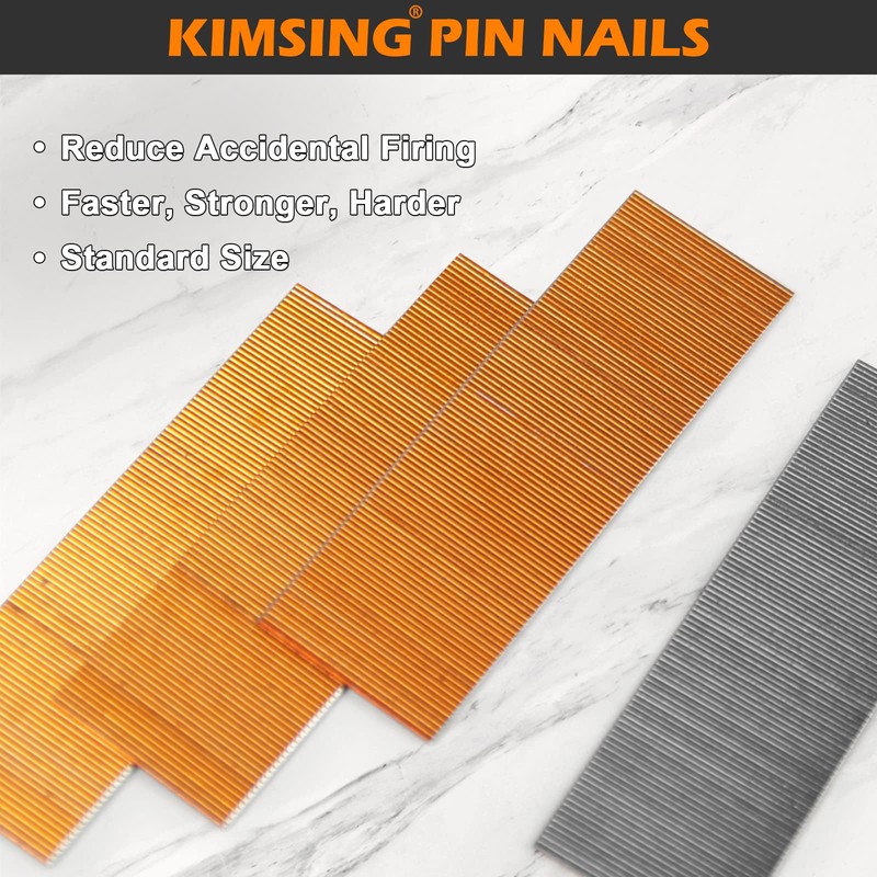KIMSING P612SS(12mm) 23 Gauge Stainless Steel Micro Pin Nails 9,000