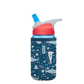 Sok It Botl Sok Water Bottle Sleeve Insulated Neoprene Cover (Happy Sharks, Fits 12oz Nalgene)