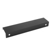 10 Pcs Finger Edge Pull Black Modern Aluminum Alloy 1mm
