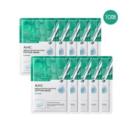 AHC 순면 마스크 팩 앱솔루트 리턴 카밍 10매 AHC Pure Cotton Mask Pack Absolute Return Calming 10 Sheets