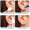 YINPAD Ear Piercing Kit - Disposable Piercing Gun Preloaded with