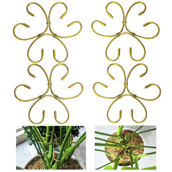 4PCS 6" Plant Stem Support,Stabilizer Grapple Holder for Monstera and