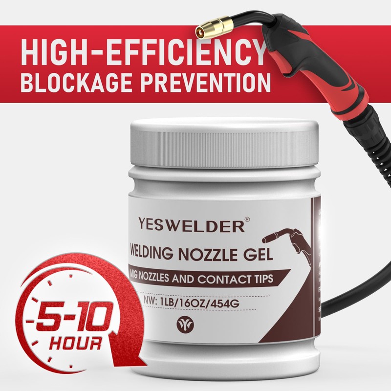 YESWELDER Welding Nozzle Gel for MIG Welding, Anti-Spatter Dip Gel