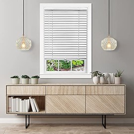 Ergode Cordless GII Luna 2" Vinyl Plantation Blind - Stylish, Safe, Easy to Operate - White - 32x64