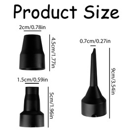 Luckious Electric Air Pump Nozzle - Inflating Nozzles for Car and Home Use, Compatible with Air Pumps and Vacuum Compression Bags