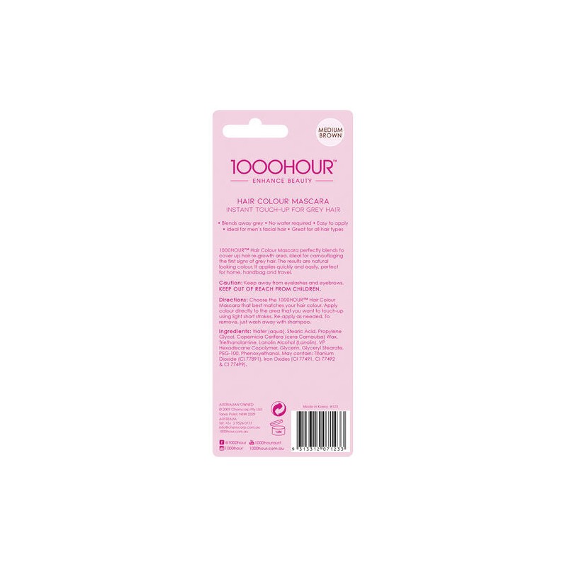 1000 Hour Hair Mascara Medium Brown