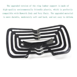 Plastic Lumbar Support Ring Replacement, Compatible with Haworth Series Zody, Very Chair (Black)