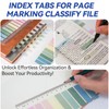 800 Sheets Transparent Sticky Notes with Index Tab, Waterproof &