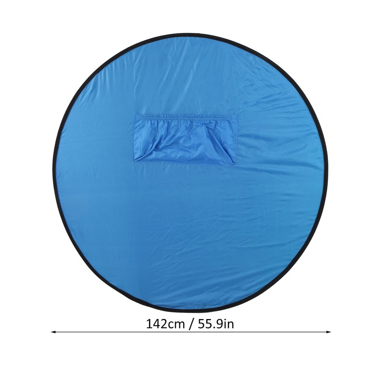 2 in 1 142cm Round Blue Green Screen Backdrop Double