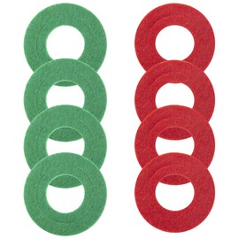 ZIMISI Car Battery Terminal Washers, 4 Red & 4 Green Car Battery Corrosion Prevention Shim, Fiber Top & Side Battery Terminal Protector, Universal Washer Gasket for Most Cars, SUVs, Trucks (8PCS)