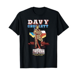 Davy Crockett Texas Alamo Cowboy Vintage Souvenir T-Shirt