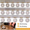 sourcing map Diamond Flat Lap Disc 6" x 1/2" Arbor