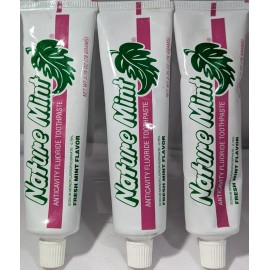 Nature Mint (3 PACK) Nature Mint Anticavity Fluoride Toothpaste - Fresh Mint 2.75 oz