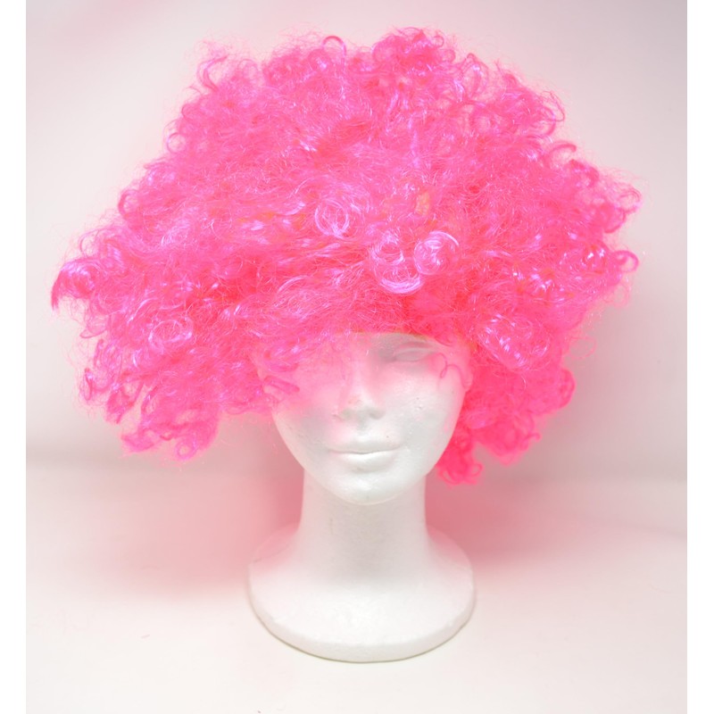 One Size Pink Clown Wig for Adults