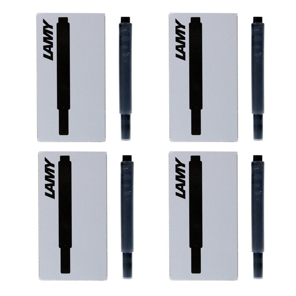 Lamy Fountain Pen Ink Cartridges, Black Ink, Pack of 20 (LT10BKB)