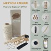 Mustard Colour Easy Macrame DIY Kit for Adults Beginners, Wall