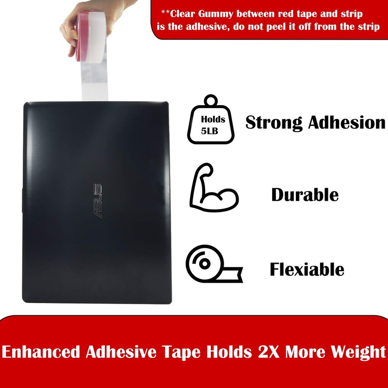 Brandzini Clear Weather Stripping Tape, Door Draft Seal Silicone Strip.