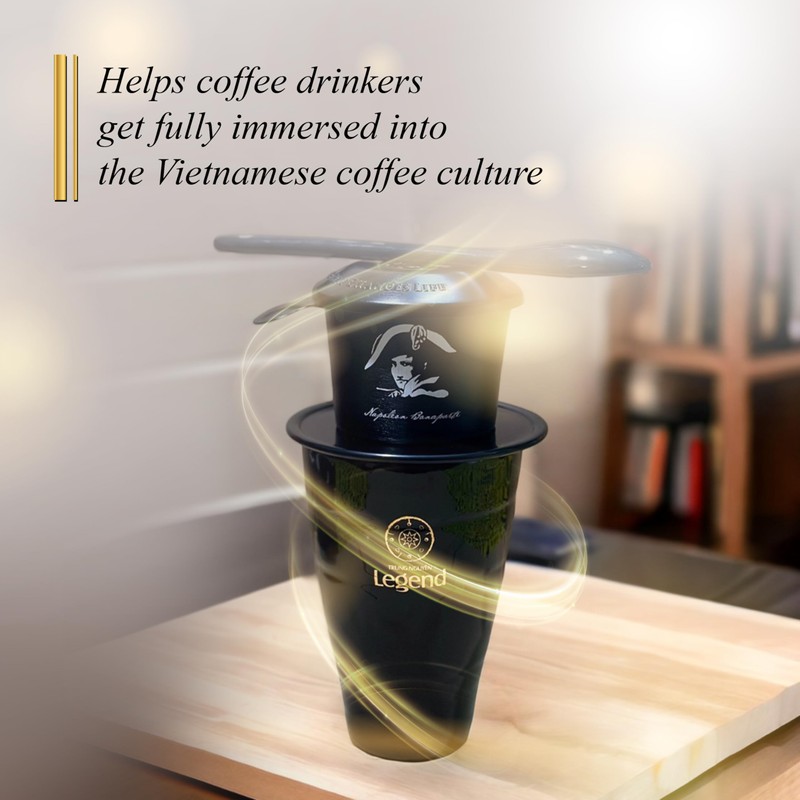 TRUNG NGUYEN LEGEND Vietnamese Pour Over Filter Set, Traditional Phin