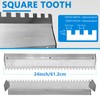 2 Pack 24 Inch Large Tile Trowel, Tile Tools, 2/5"