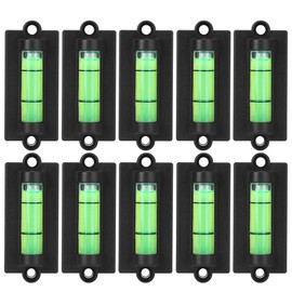 Pack of 10 Mini Square Spirit Levels with High Precision Level for Picture Hangers, Tripods, Machines and Cameras