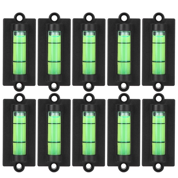 Pack of 10 Mini Square Spirit Levels with High Precision