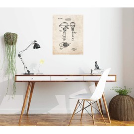 Outboard Motor For Boats Patent Print Old Look (5" x 7") M11708