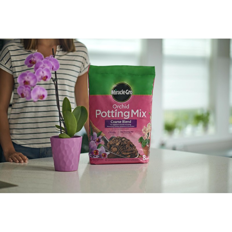Miracle-Gro Orchid Potting Mix Coarse Blend, For Indoor or Outdoor