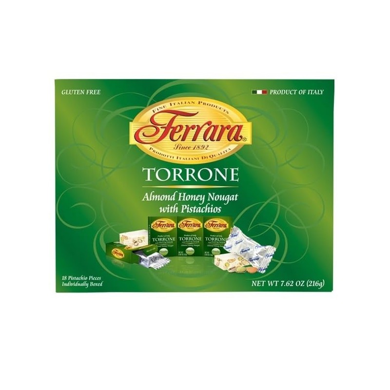Ferrara, Pistachio Torrone, 7.6 Ounce