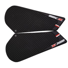 REVSOSTAR Motorcycle Tank Side Traction Pad, Anti Slip sticker ,Gas Tank Pad, Traction Side, Fuel Knee Grip Decal for GSXR 600 750 2011-2015 (black) with Random Sticker