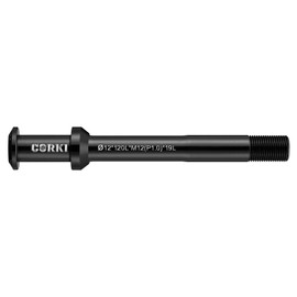 corki Cycles Thread Pitch 1.0mm-12mm Bike Hubs Thru Axle Adapter Boost Forks (12mm x 120/124/138/160/168/174/180/185mm) for Rod MTB Grave Bicycle Front Rear Wheel (No Handle, 1.0-12mm * 120mm)