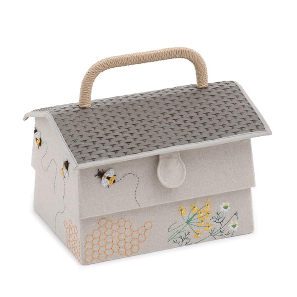 Hobby Gift Novelty Sewing Craft Hobby Storage Box, Embroidered, Bee Hive