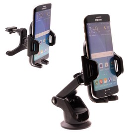 Fonus Car Mount Windshield Air Vent Compatible with TCL 60/60R/60 SE/XE NXTPaper, Phone Holder Glass Cradle Suction Swivel Dock Stand