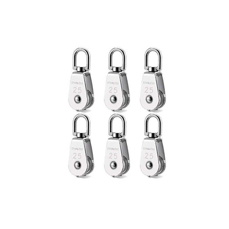 BNYZWOT Stainless Steel Wire Rope Crane Pulley Block M25 Lifting